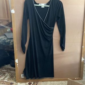 Wrap style black dress Max Studio